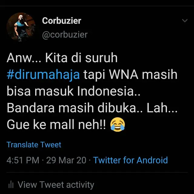Unggahan Deddy Corbuzier. (Foto: Instagram @mastercorbuzier)