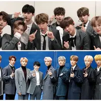 Wanna One dan SEVENTEEN (Foto: Twitter/WannaOne_twt, Twitter/pledis_17)