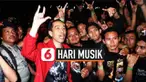 Melalui akun Twitternya, Presiden Jokowi membagikan sebuah video animasi dan ucapan semangat pada para musikus tanah air dalam perayaan Hari Musik Nasional 9 Maret.