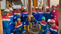 Pertamina Hulu Rokan yang berkontrak dengan Satuan Kerja Khusus Pelaksana Kegiatan Usaha Hulu Minyak dan Gas bumi (SKK Migas) melakukan tajak sumur eksplorasi Pinang East-1 pada Kamis, 14 Maret 2024 pukul 23.30 WIB. (Dok Pertamina)