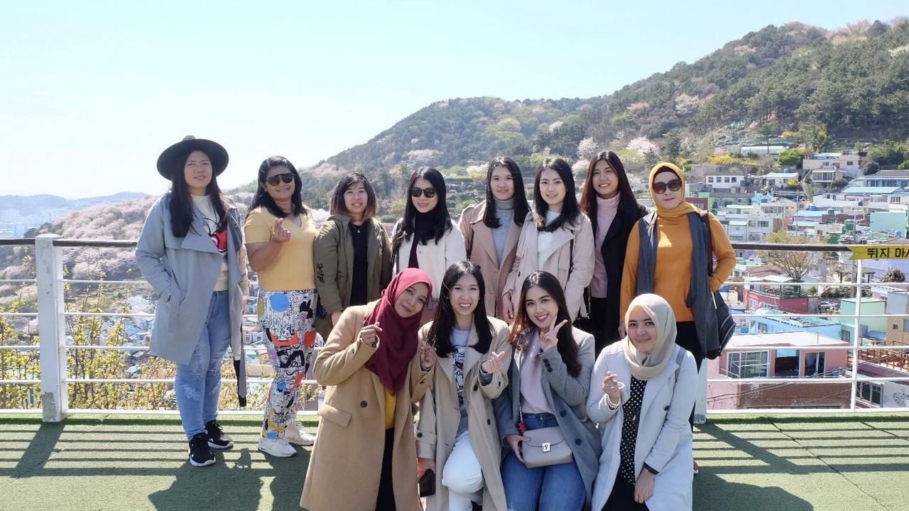 Nathania Astria di Backpacker Korea