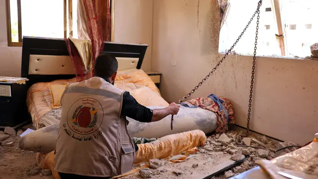 Penampakan Rudal Israel yang Tak Meledak di Gaza