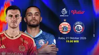 BRI Super League 2026/27- Persija vs Arema: Big Match pada Matchweek 6 Live Streaming di Vidio