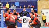 Timnas voli putra Indonesia akan menghadapi&nbsp;Korea Selatan pada babak 12 besar&nbsp;Asian Men's Volleyball Champions 2023 di&nbsp;Hall 1 Ghadir Arena, Urmia, Iran, Rabu (23/8) pukul 13:45 WIB.&nbsp;(foto: Instagram @avcvolley)