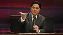 <p>Ketua Umum PSSI, Erick Thohir memberikan keterangan kepada wartawan saat konferensi pers pengumuman resmi FIFA Matchday antara Timnas Indonesia melawan Argentina dan perkenalan dua pemain naturalisasi, Ivar Jenner dan Rafael Struick di ruang media Stadion Utama Gelora Bung Karno (SUGBK), Jakarta, Rabu (24/05/2023). (Bola.com/Bagaskara Lazuardi)</p>