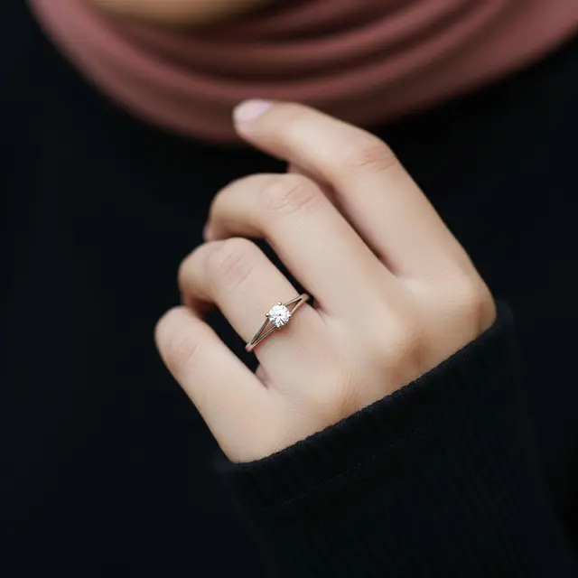 Model Cincin Berlian Luxury Look Minimalis 2026 (AI)