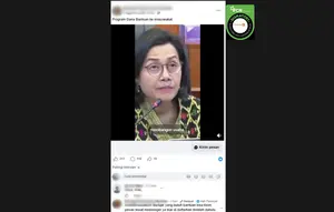 Cek Fakta: Tidak Benar di Video Ini Sri Mulyani Berbagi Dana Bantuan Rp 60 Juta