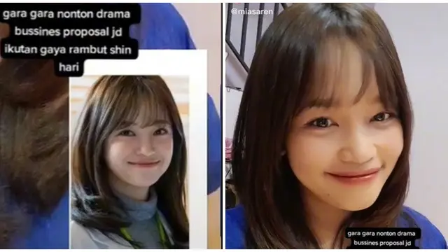 Demam Drakor Business Proposal, Wanita Ini Ubah Gaya Rambut Mirip Shin Ha Ri