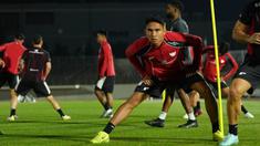 Pemain Timnas Indonesia, Marcelino Ferdinan, mengikuti sesi latihan jelang menghadapi tuan rumah Jepang dalam Kualifikasi Piala Dunia 2026 zona Asia di Suita City Stadium, Selasa (10/6/2025). (Dok PSSI)