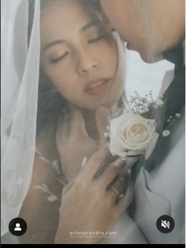 Yeslin Wang menikah lagi dengan Aga alias Joon Gi (Foto: Instagram yeslinwang/arionarendro)