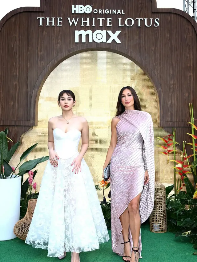 Potret Vanesha Prescilla Tampil Bak Pengantin di The White Lotus Season 3 Premiere Bangkok, Ketemu Lisa BLACKPINK!