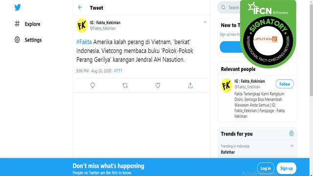 Cek Fakta Hoaks Vietnam Kalahkan Amerika Serikat Berkat Andil Pahlawan Indonesia Cek Fakta Liputan6 Com
