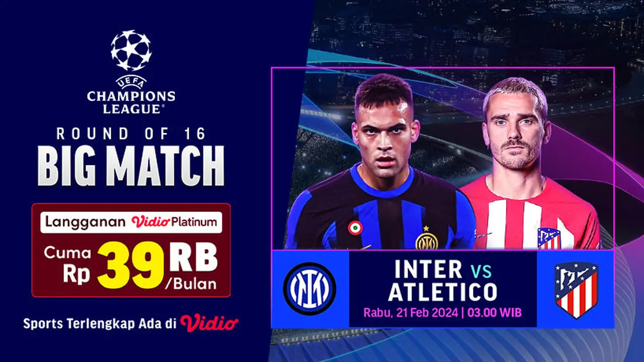 Link Streaming Inter vs Atletico Madrid