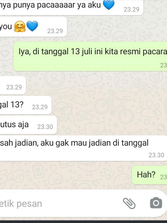6 Chat Gagal Pacaran dengan Gebetan Ini Kocak, Ada Masalah dengan Weton