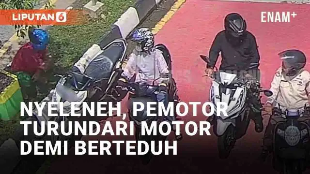 Beberapa pemotor kerap kali berteduh di bawah pohon saat menunggu lampu merah. Namun yang dilakukan pemotor di Tabalong, Kalimantan Selatan ini berbeda. Alih-alih duduk di motor dan berteduh, ia memilih meninggalkan motornya.