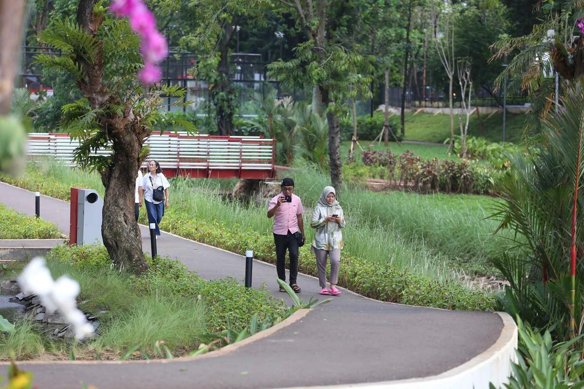FOTO: Taman Bendera Pusaka Hadirkan Ruang Hijau Terpadu di Jakarta Selatan