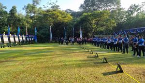Perhelatan Kejuaraan Panahan Katga 95 Archery 2026, di Lapangan Panahan Arjuna Koopsudnas, Halim Perdanakusuma, Jakarta Timur, Jumat (24/4/2026). (Bola.com/Yus Mei Sawitri)