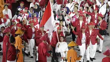 Kontingen Indonesia saat pembukaan Asian Para Games di SUGBK, Jakarta, Sabtu (06/10/2018). Pembukaan dimeriahkan para penyandang disabilitas. (Bola.com/M Iqbal Ichsan)