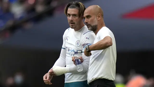 Foto: Debut Apes Jack Grealish, Manchester City Gagal Bawa Trofi Community Shield 2021