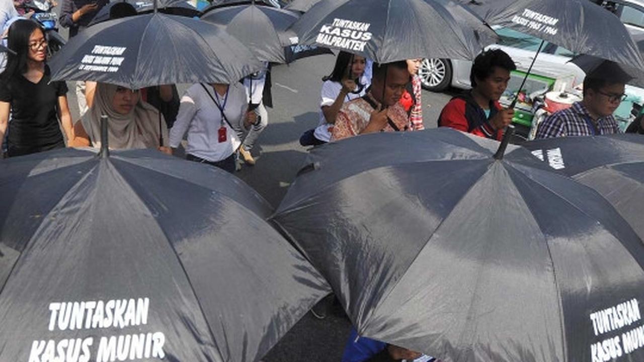 Massa KASUM gelar aksi solidaritas 11 tahun terbunuhnya Munir