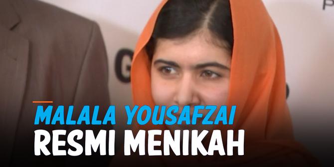 VIDEO: Peraih Nobel Perdamaian Termuda Malala Yousafzai Resmi Menikah