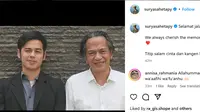 Ray Sahetapy Meninggal Dunia, Surya Sahetapy Unggah Pesan Perpisahan