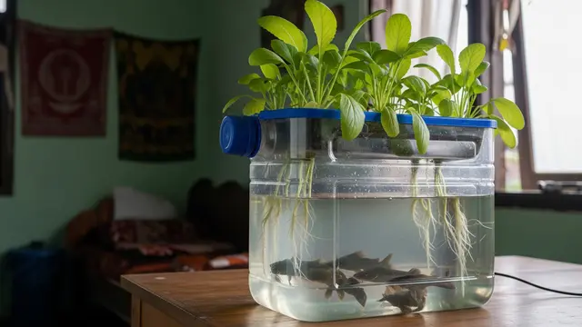 Tanaman Sawi dan Ikan Lele untuk Aquaponik Galon Bekas