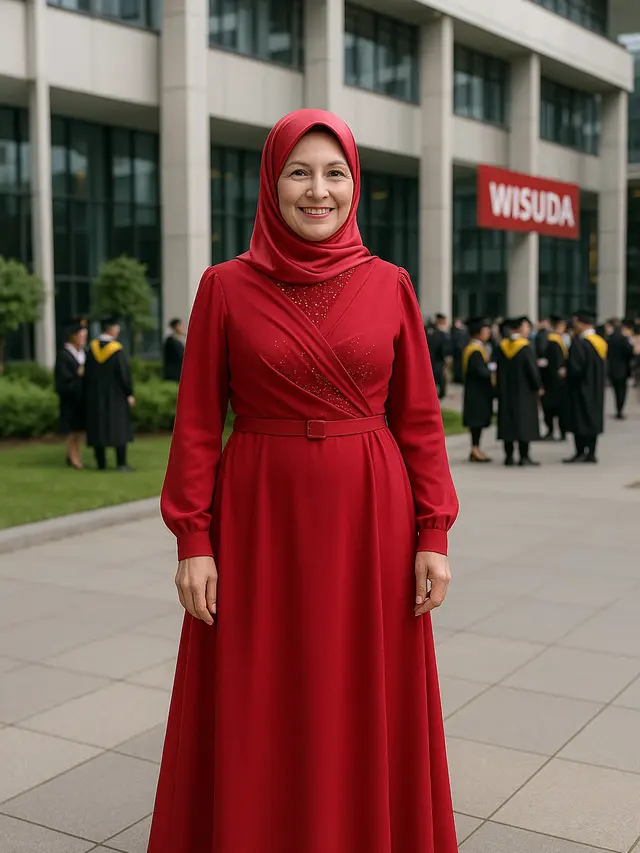 Model Gamis yang Cocok untuk Ibu yang Menghadiri Wisuda Anaknya