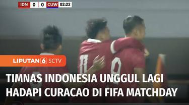 Timnas Indonesia kembali meraih kemenangan saat menghadapi Timnas Curacao di laga kedua FIFA Matchday. Skuad Garuda unggul 2-1.