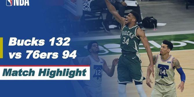 VIDEO: Milwaukee Bucks Raih Kemenangan Saat Menjamu Philadelphia 76ers di NBA Hari Ini