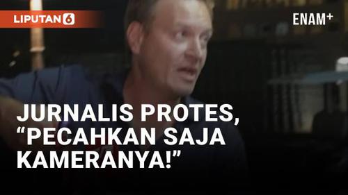 VIDEO: Momen Jurnalis Piala Dunia 2022 Dilabrak Petugas Keamanan