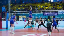 Pemain Jakarta Electric PLN, Maya Indri melakukan smash keras saat berhadapan dengan Gresik Petrokimia Pupuk Indonesia pada lanjutan PLN Mobile Proliga 2024, Minggu (5/5/2024) di GOR Jatidiri Semarang. (Foto: Istimewa)