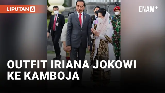 Outfit Iriana Jokowi Disorot, Kenakan Sandal Puluhan Juta