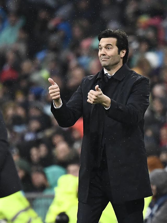 Pelatih Real Madrid, Santiago Solari.