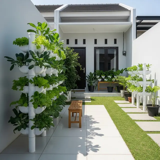 9 Ide Tower Garden dari Pipa PVC dan Botol Plastik, Berkebun Praktis