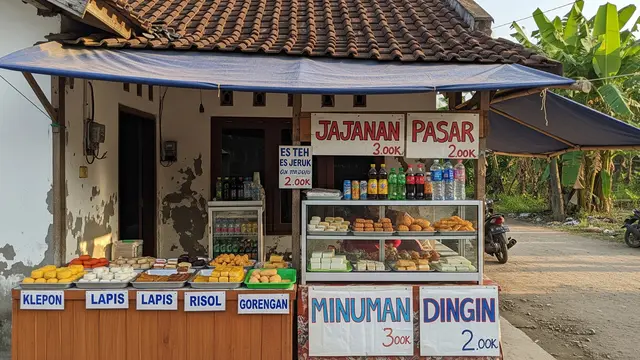 Ide Kombinasi 2 Usaha Makanan Kecil di Rumah Desa Pinggir Jalan