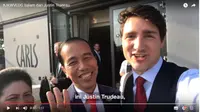 Vlog Presiden Jokowi bersama PM Kanada Justin Trudeau (Sumber: Vlog Presiden Jokowi)