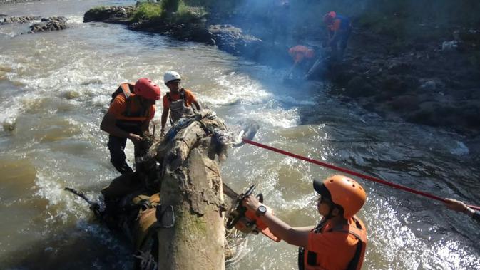 Relawan bersihkan Sungai Ciliwung (Liputan6/Achmad Sudarno)