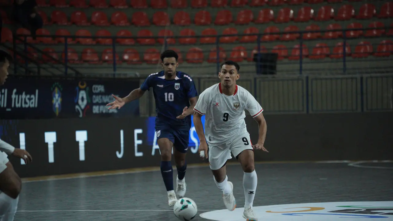 Timnas Futsal Indonesia melawan Tanjung Verde di Copa das Nacoes de Futsal 2026