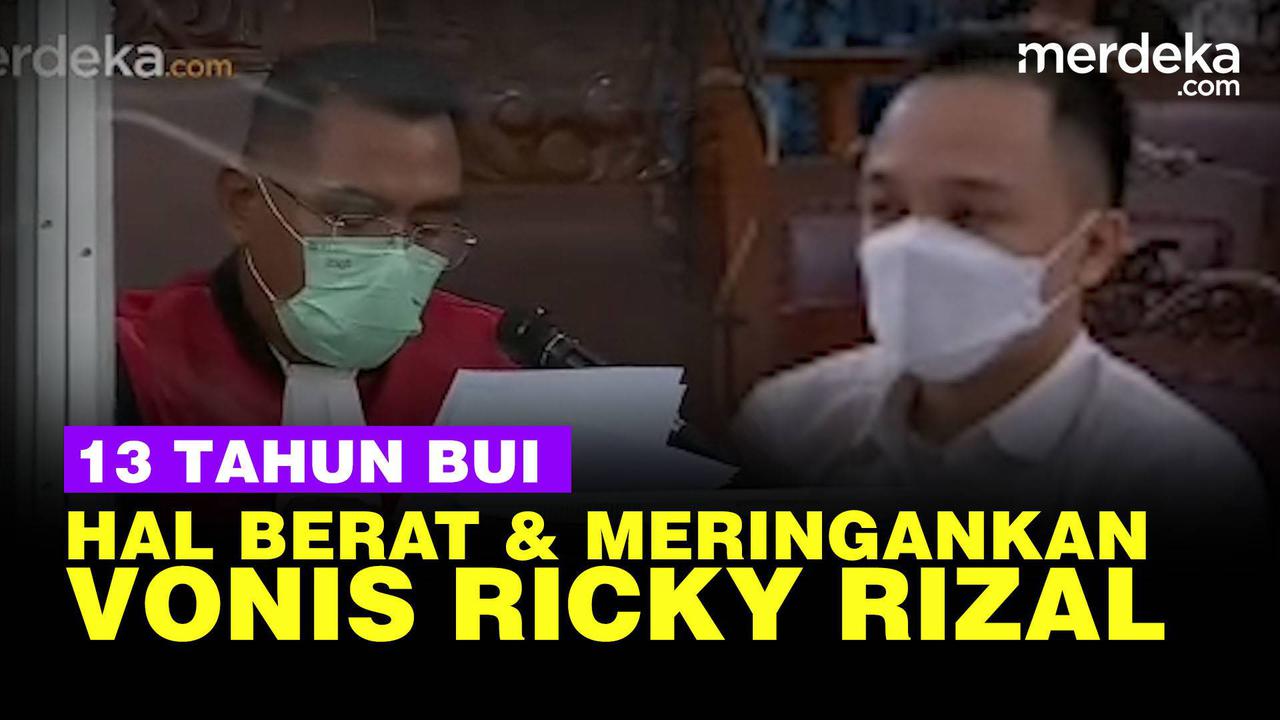 VIDEO: Hakim Vonis Ricky 13 Tahun Bui, Keluarga Jadi Hal Meringankan