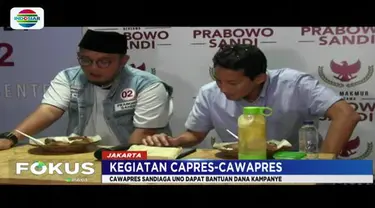 Dana bantuan untuk kampanye itu langsung dimasukan ke rekening badan pemenangan kampanye.