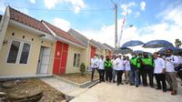 BTN melakukan Akad Perdana KPR untuk Gojek di Perumahan Perumnas Semesta Jeruksawit Permai, Kabupaten Karanganyar, Jawa Tengah