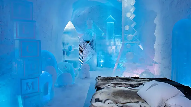 Sweden Ice Hotel (Hotel Es Swedia). (Sumber: icehotel.com/Asaf Kliger)