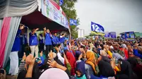 Ketua Umum Partai Amanat Nasional (PAN) Zulkifli Hasan melanjutkan kampanye Pemilu 2024 dengan mengunjungi tiga kabupaten di Lampung. (Foto: Dokumentasi PAN).