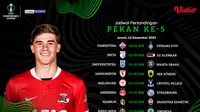 Jadwal Live Streaming UEFA Conference League 2025/26: Pekan ke-5 Tayang di Vidio