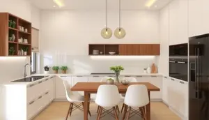 layout dapur menyatu dengan ruang makan (ilustrasi by qwen.ai)