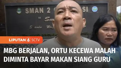 VIDEO: Dugaan Pungli SMA di Bogor, Orang Tua Diminta Bayar Rp2,6 Juta untuk Makan Siang Guru