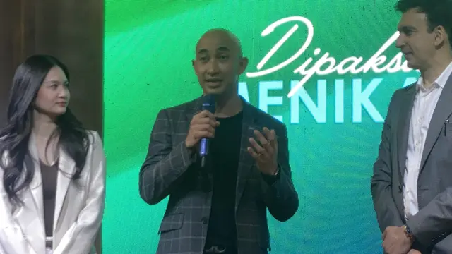 Dinesh Ratnam dalam Press Conference Strategic Partnership MD Entertainment & iQIYI yang dihelat di kawasan Setiabudi, Jakarta, Rabu (14/10/2026). (Liputan6.com/Nola Vemiliana)