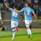 Kishna menyumbang satu gol di laga debut guna membantu Lazio menang (AFP)