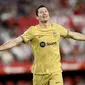 Blaugrana yang mampu tampil impresif sukses mencetak tiga gol melalui Raphinha, Robert Lewandowski dan Eric Garcia. (AP/Jose Breton)